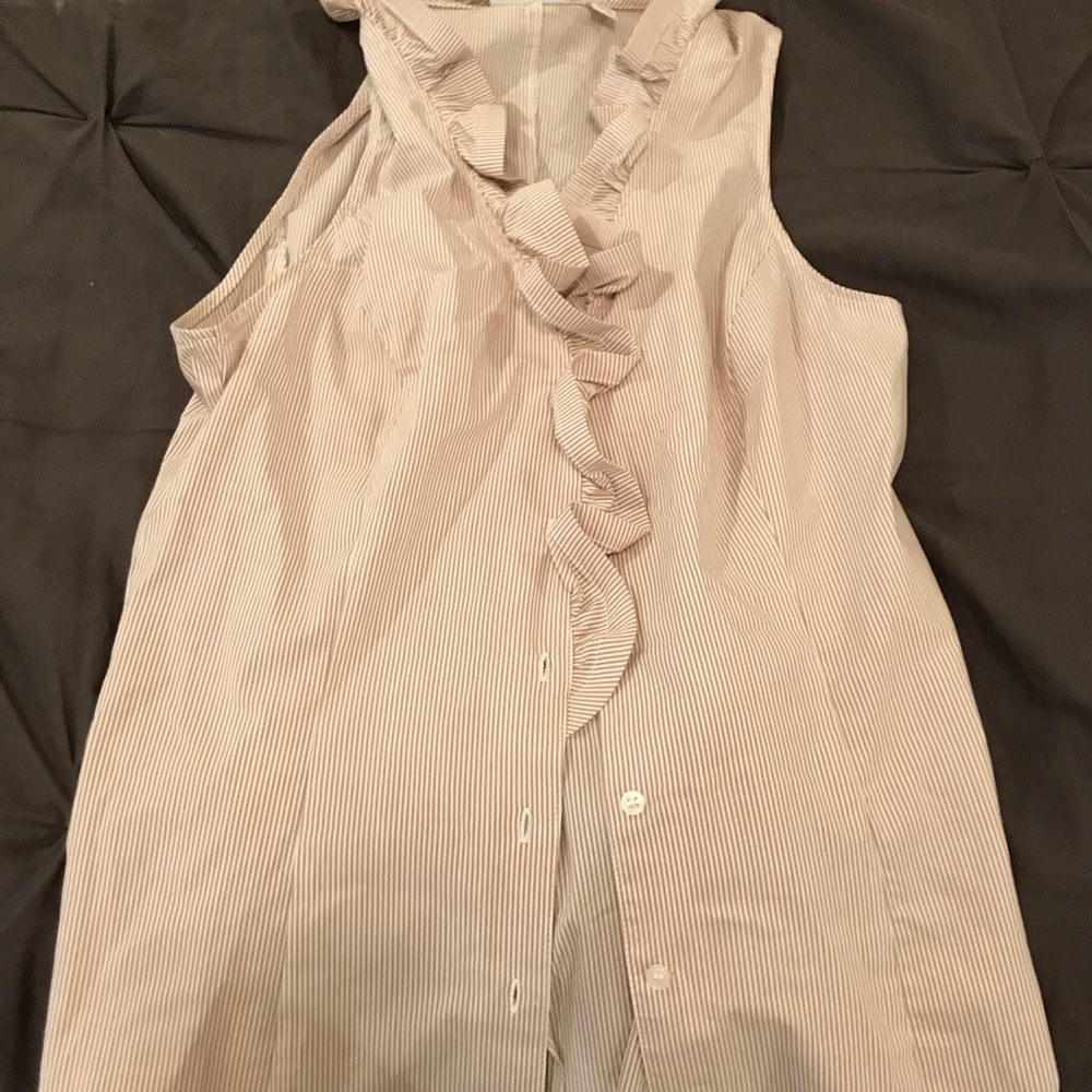 Ruffled button down top from New York & Co.
